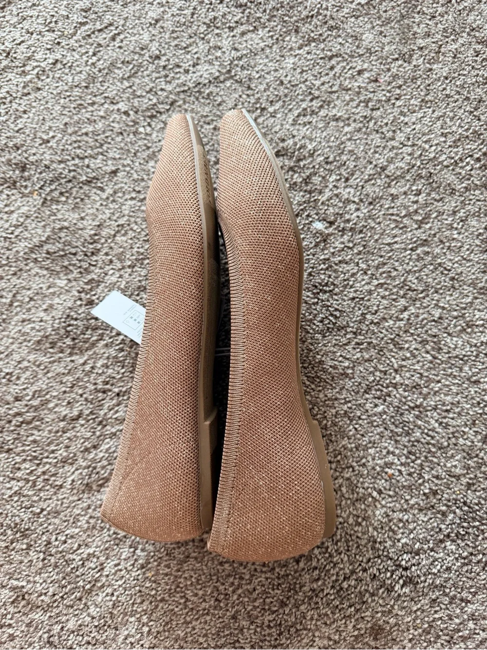 Old Navy Women’s Pointed Toe Soft Knit Ballet Flats in Cocoa Fawn Size 9